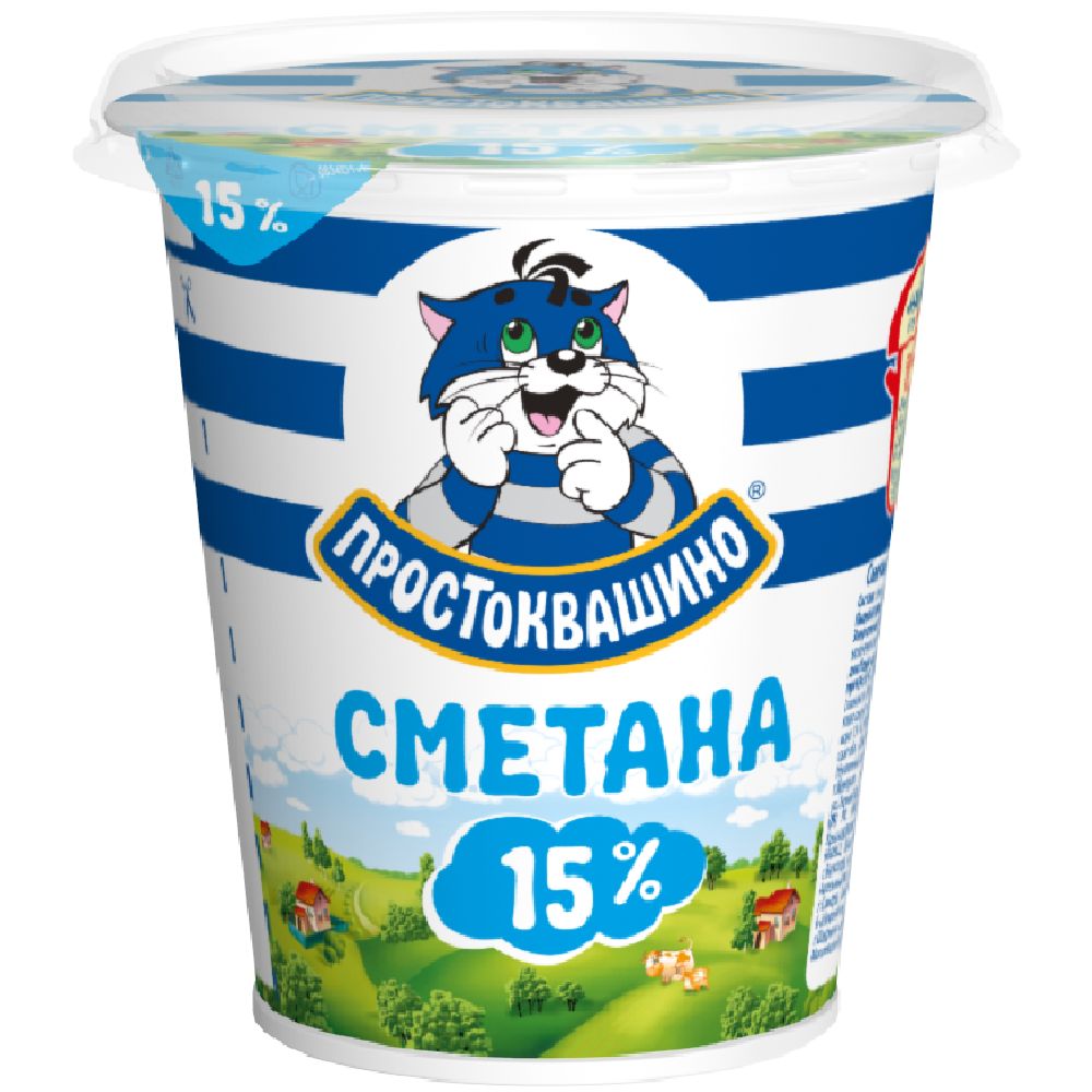 ПРОСТОКВАШИНО Сметана 15% 315 г